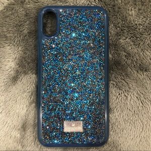 Swarovski Navy Blue Glam Rock iPhone X/XS Case